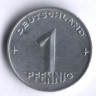 Монета 1 пфенниг. 1952 год (А), ГДР.