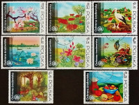 Набор почтовых марок (8 шт.). "Охрана окружающей среды". 1973 год, Польша.