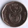 20 центов. 2007 год, ЮАР. (iNingizimu Afrika).