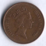 Монета 1 пенни. 1994(AA) год, Гибралтар.