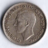 Монета 6 пенсов. 1941(m) год, Австралия.