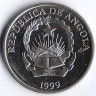Монета 5 кванза. 1999 год, Ангола.
