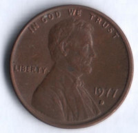 1 цент. 1977(D) год, США.