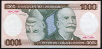 Банкнота 1000 крузейро. 1986 год, Бразилия. Серия "BB".
