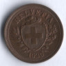 1 раппен. 1930 год, Швейцария.