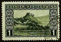 Почтовая марка. "Добой". 1906 год, Босния и Герцеговина (австро-венгерская администрация).