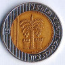 Монета 10 новых шекелей. 1995(u) год, Израиль.