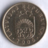 Монета 5 сантимов. 2006 год, Латвия.
