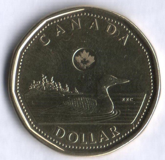 Монета 1 доллар. 2012 год, Канада.