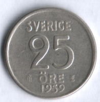 25 эре. 1959 год, Швеция. TS.