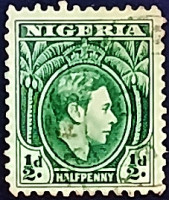 Почтовая марка (½ p.). "Король Георг VI". 1938 год, Нигерия. Почтовая марка (½ p.). "Король Георг VI". 1938 год, Нигерия.