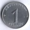 Монета 1 пфенниг. 1953 год (А), ГДР.