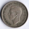 Монета 6 пенсов. 1946(m) год, Австралия.