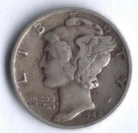 10 центов. 1942(S) год, США.