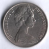 Монета 20 центов. 1968 год, Австралия.