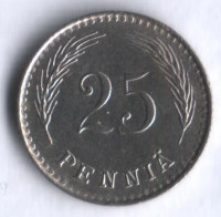 25 пенни. 1921 год, Финляндия.