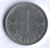 1 пенни. 1974 год, Финляндия.