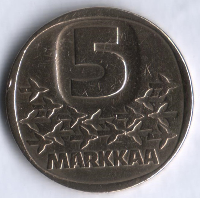 5 марок. 1983(N) год, Финляндия.