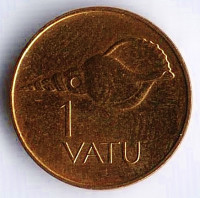 Монета 1 вату. 2002 год, Вануату.