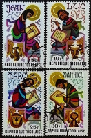 Набор почтовых марок (4 шт.). "Евангелисты". 1978 год, Того.