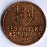 Монета 1 крона. 2006 год, Словакия.