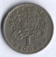 Монета 1 эскудо. 1928 год, Португалия.