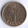 Монета 1 эскудо. 2000 год, Португалия.