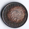 Монета 4-1/2 пиастра. 1938 год, Кипр.
