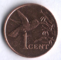 1 цент. 1990 год, Тринидад и Тобаго.