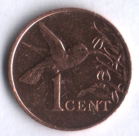 1 цент. 1990 год, Тринидад и Тобаго.