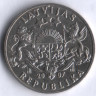 Монета 1 лат. 2007 год, Латвия.