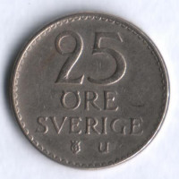 25 эре. 1962 год, Швеция. U.
