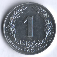 1 миллим. 2000 год, Тунис. FAO.
