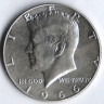 Монета 1/2 доллара. 1966 год, США.