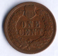 Монета 1 цент. 1902 год, США.