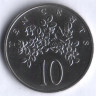 Монета 10 центов. 1969 год, Ямайка.