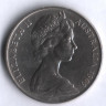 Монета 20 центов. 1969 год, Австралия.