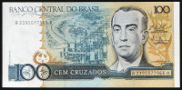 Банкнота 100 крузадо. 1987 год, Бразилия.