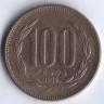 100 песо. 1998 год, Чили.