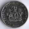 Монета 50 кобо. 2006 год, Нигерия.