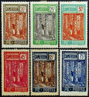Набор марок (6 шт.). "Деревенские мотивы". 1925 год, Камерун.