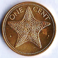 Монета 1 цент. 1984 год, Багамские острова.