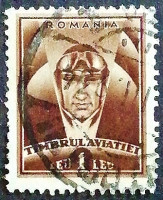 Почтовая марка. "Авиационный налог". 1932 год, Румыния.