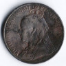 Монета 9 пиастров. 1901 год, Кипр.