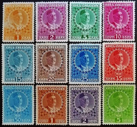 Набор марок (12 шт.). "Король Никола I". 1913 год, Черногория.