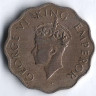 Монета 1 анна. 1946(c) год, Британская Индия.
