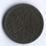 Монета 1 геллер. 1901 год, Австро-Венгрия.