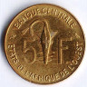 Монета 5 франков. 1974 год, Западно-Африканские Штаты.