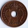 Монета 10 центов. 1937(H) год, Британская Восточная Африка.