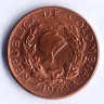 Монета 1 сентаво. 1963 год, Колумбия.